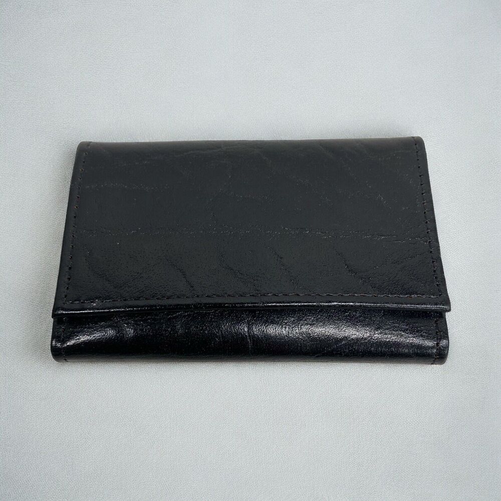 Vtg Prince Gardner Top Grain Cowhide Key Gard Holder Black 6 Hooks USA